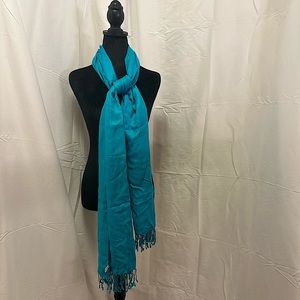 Pashmina Shawl Aqua Blue